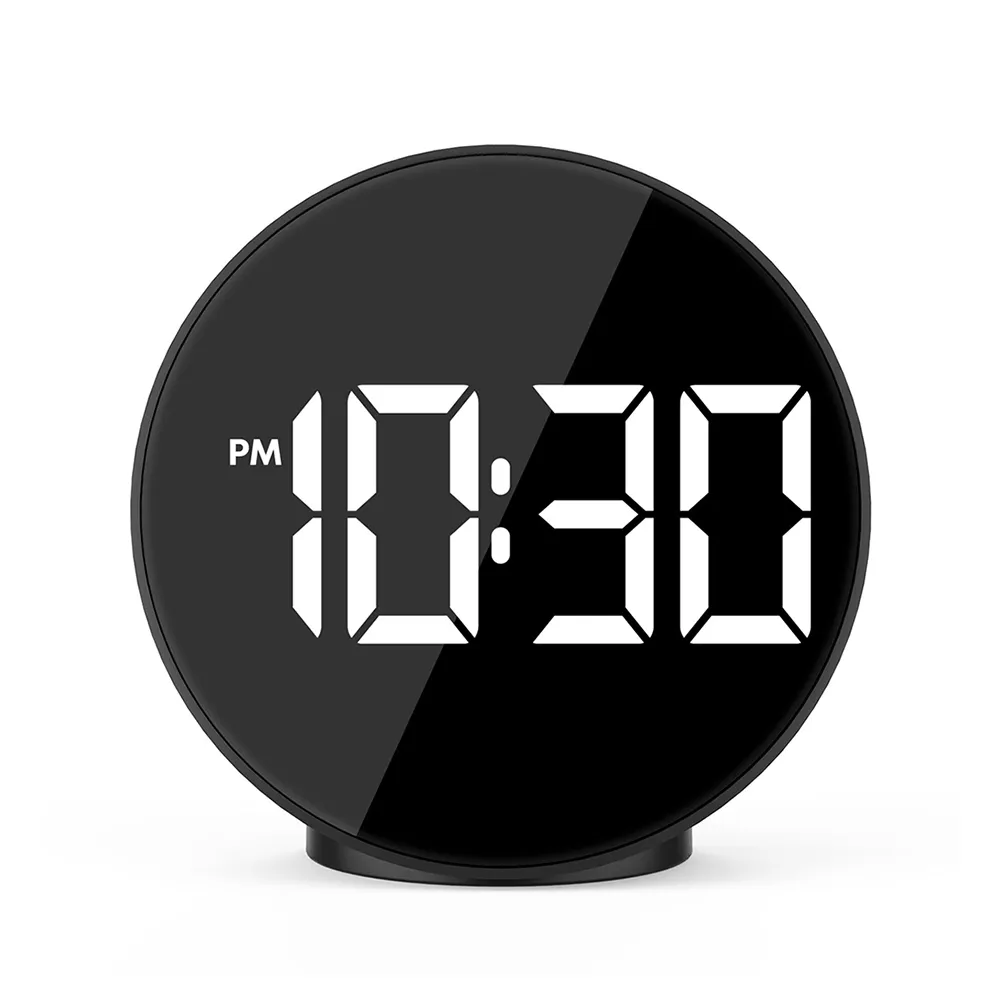 R￩dacteur en alarme num￩rique grande temp￩rature de temp￩rature l￩g￨re Contr￴le de la voix USB Table montre des horloges de d￩coration int￩rieure DESGIN Gift