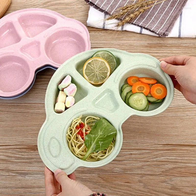 Dinnerware Sets Toddler Baby Bowl Cartoon Car Dishes Environmentally Plates Kids Only Table Tray 1PCS