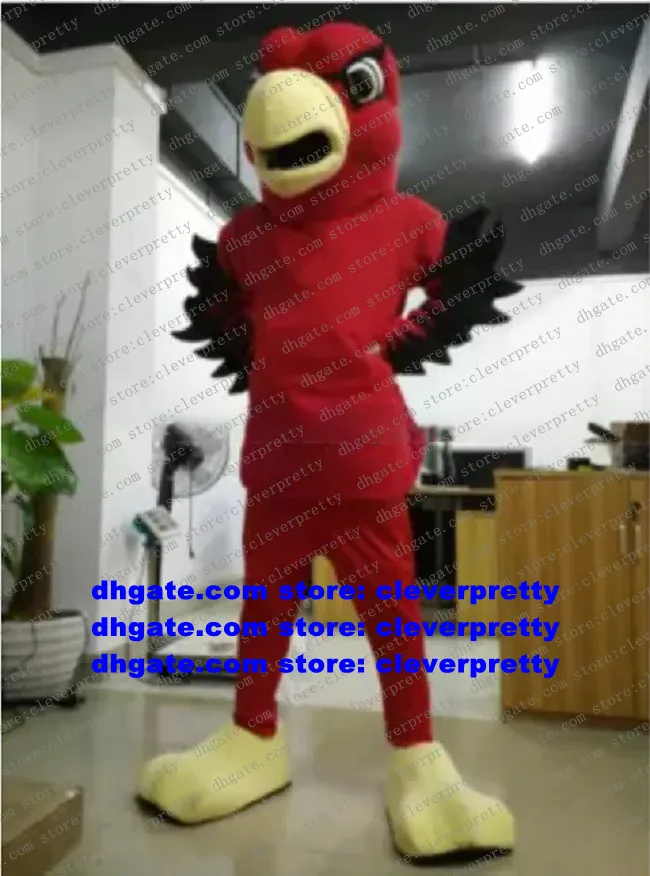 Red Eagle Hawk Mascot Costume Tercel Tiercel Falcon Vulture Adult Cartoon Character Turistattraktioner S￶ta ￤lskv￤rda ZX2064