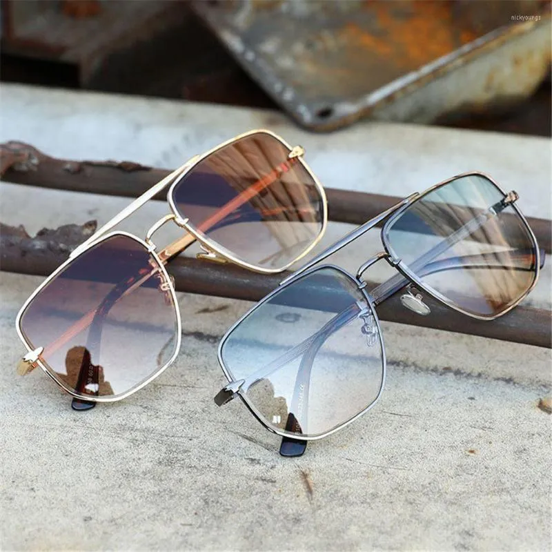 Lunettes de soleil pour homme polarisées hommes mode métal Anti éblouissement conduite lunettes de soleil hommes nuances Protection UV400