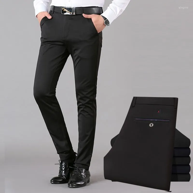 Men's Pants 2022 Man Comfort Fashion Anti-wrinkle Wram Long Casual Trousers