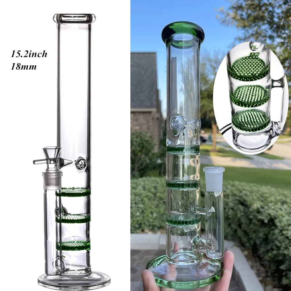 Heady Hookahs Bubbler Dicke Glasbongs Honeycomb Perc Recycler Dab Rig Pink Lila Blau Ice Catcher Rigs Rauchen Shisha Zubehör