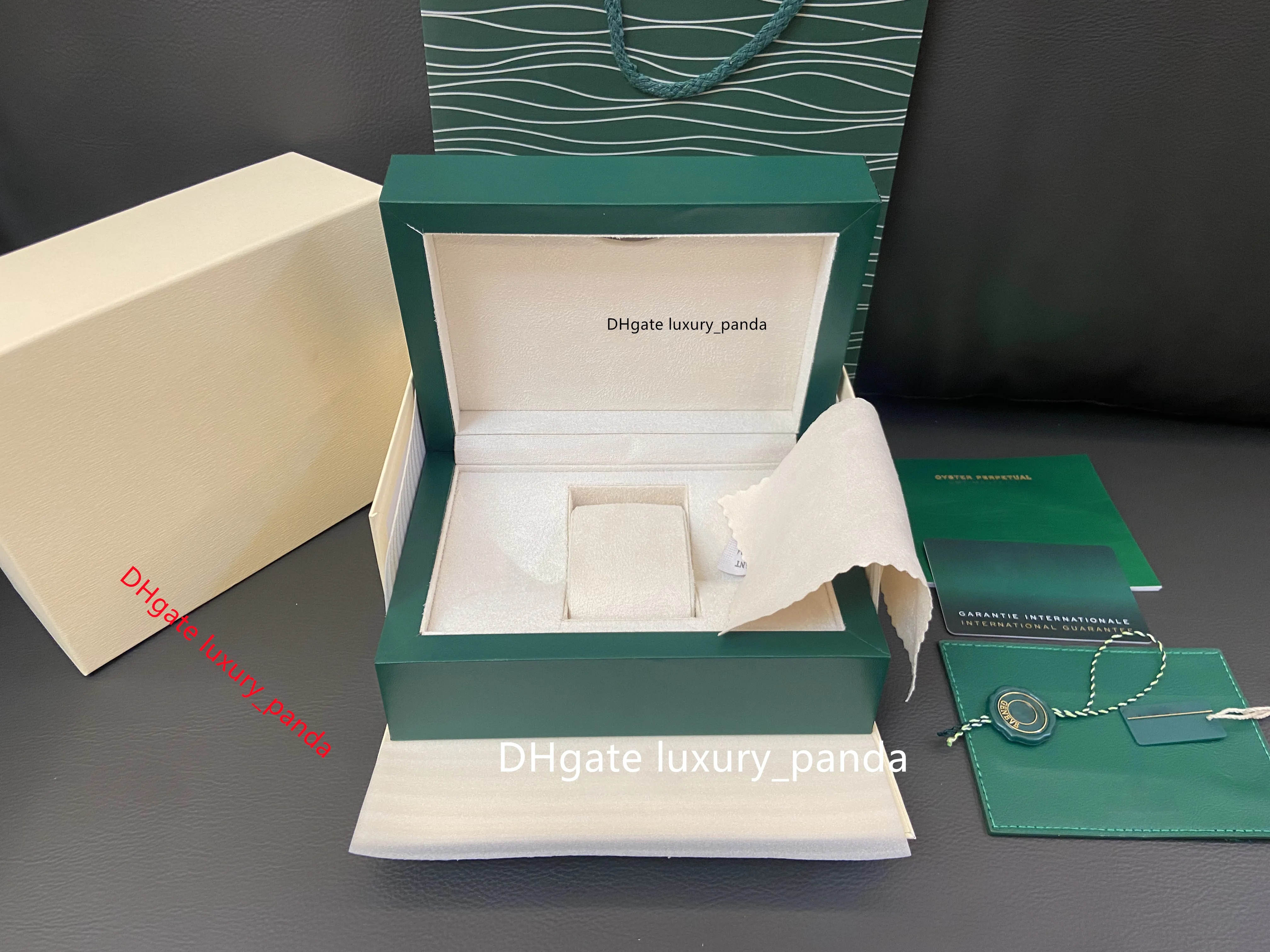 5A Dark Green Watch Boxes Original Wooden Fashion Gift Box For