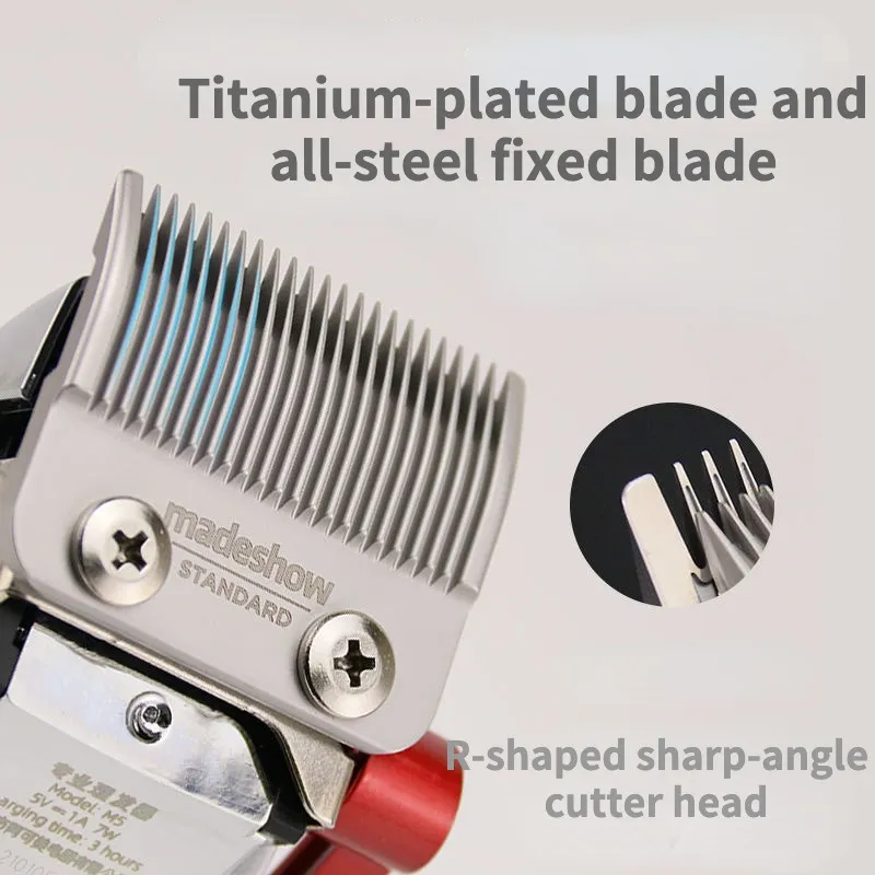 男性用プロフェッショナルヘアトリマー MADESHOW M5 M5f 電動バリカン