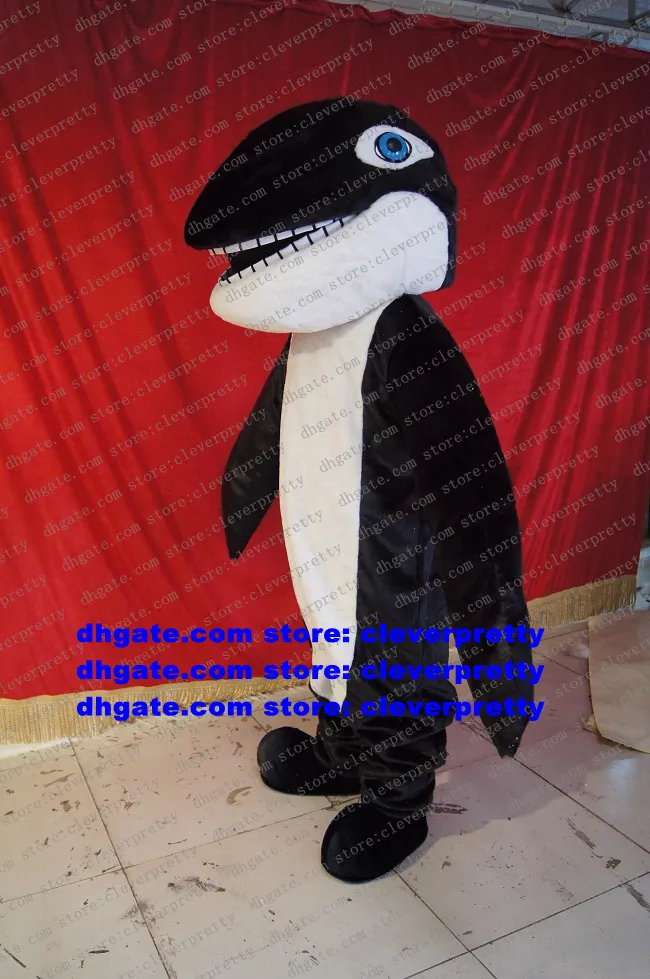 ブラックシャーククジラマスコットコスチューム粘着症のイルカイルカデルフィニッド大人のキャラクターポピュラーキャンペーン閉会式ZX1609