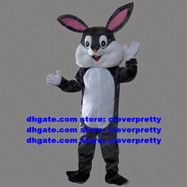 Grey Easter Bunny Osterhase Rabbit Hare Mascot Costume Adult Cartoon Character Outfit Marry Nuptials New Style New zx714