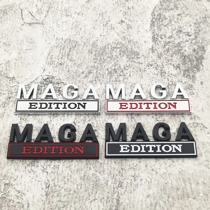 파티 장식 1PC MAGA 에디션 자동차 트럭 3D 배지 엠블렘 데칼 오토 액세서리 8.5x3.5cm 도매 용 자동차 스티커