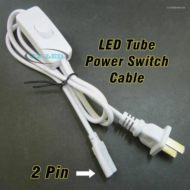 Corde de câble de connecteur de commutateur d'alimentation de Tube de mètre T5 T8 LED avec la prise des USA pour la connexion d'éclairage de 2 broches 3