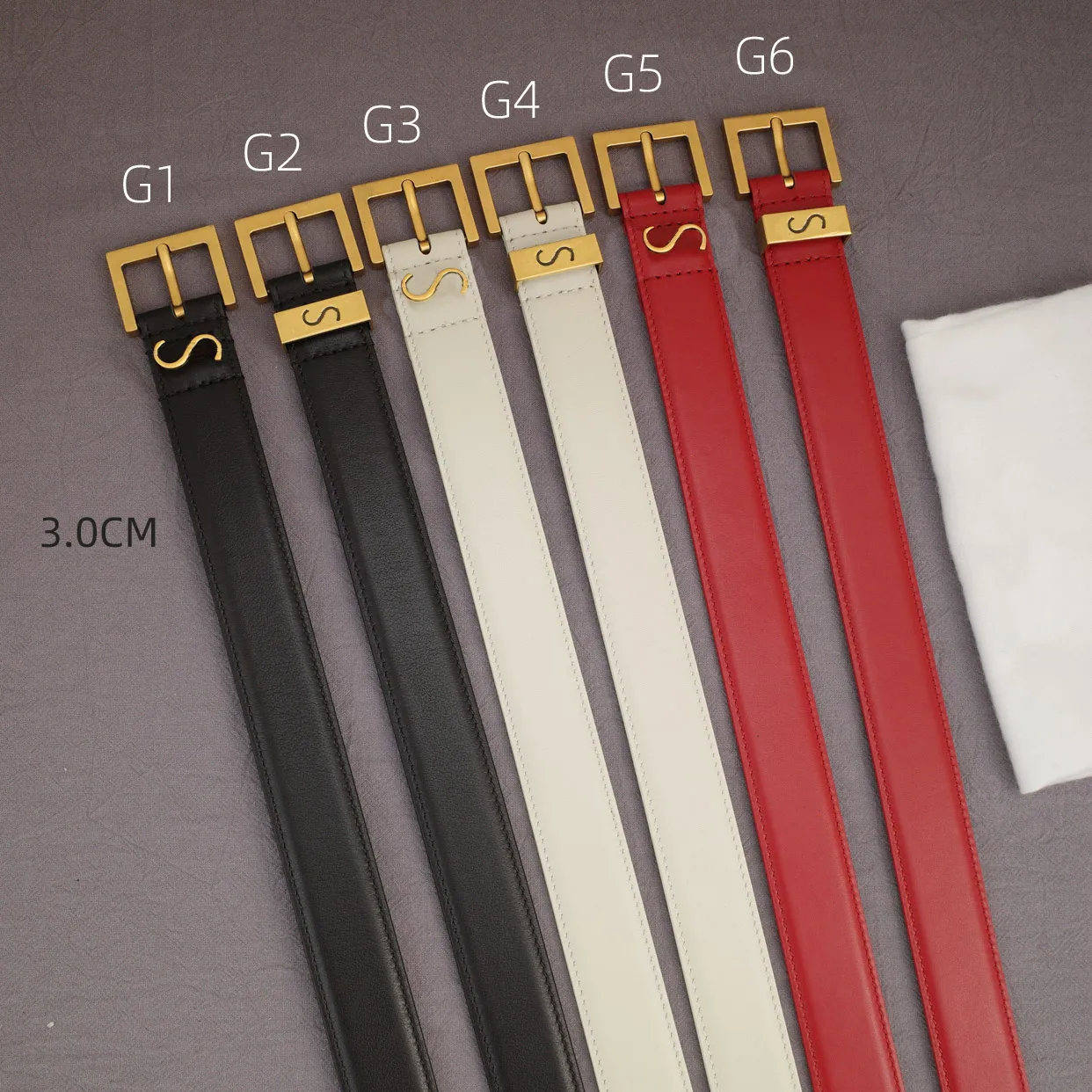 Ceintures en cuir de vachette classiques ceinture de créateur de marque pour hommes femmes boucle à aiguille ceintures de mode avec lettre en métal 3.0cm noir blanc rouge