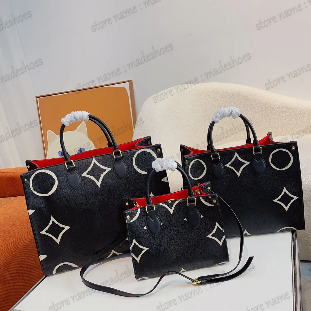 Designer bags Bags Totes ONTHEGO Never Women Designer Tote Luxurious Open Handbag Monograms Leather Shoulder Ladies Cross Body Wallet Purse