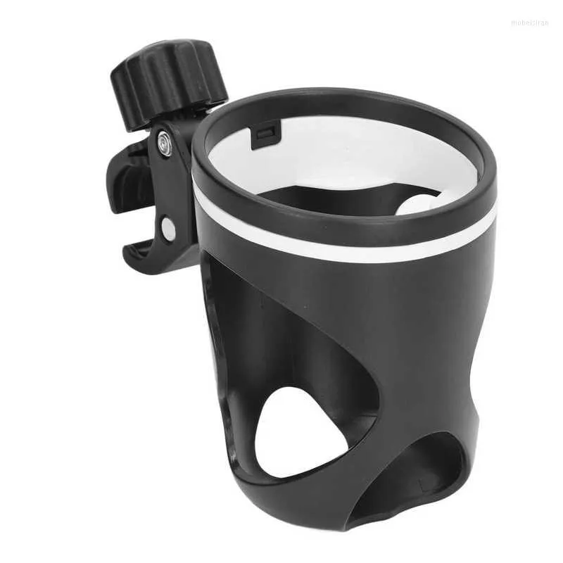 Stroller Parts Cup Holder Universal Black ABS Plastic Vrij verstelbare roteerbare ouderfleskar accessoires