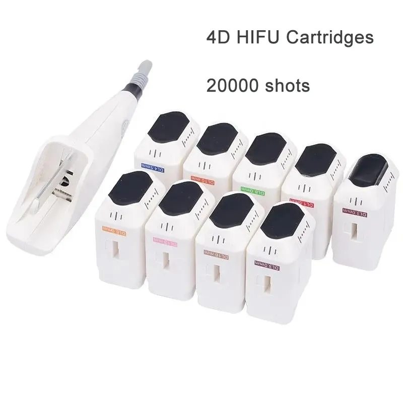 Acessórios para máquinas de emagrecimento 3D 4D Cartucho HIFU 20000 Chotos Cartuchos de substituição de equipamentos HIFU para remoção de rugas anti -envelhecimento Tratamento