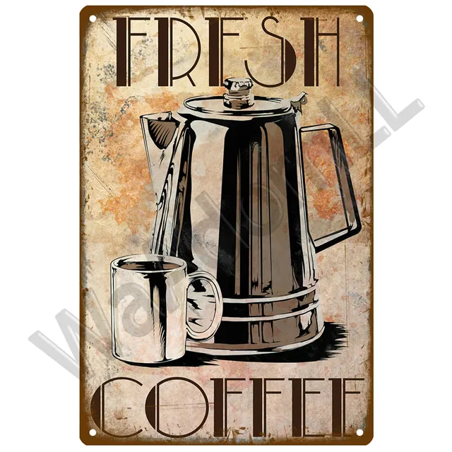 Cartel De Metal Retro Con Receta De Pan De Plátano - Señal De Hojalata 20x30cm O 30x40cm, 4 Agujeros Para Colgar, Decoración Para Cocina, Bar O Garaje