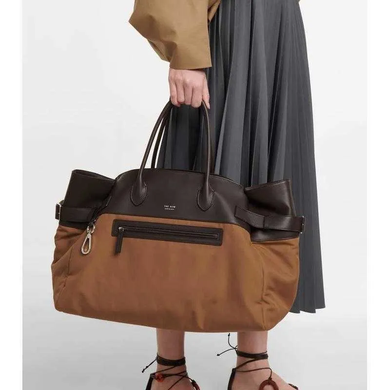 the row bag Designer Bags Leather Margaux Nylon Collar Large Capacity Travel Handbag Craft Men s andClassic tote bag THE ROW FD1U