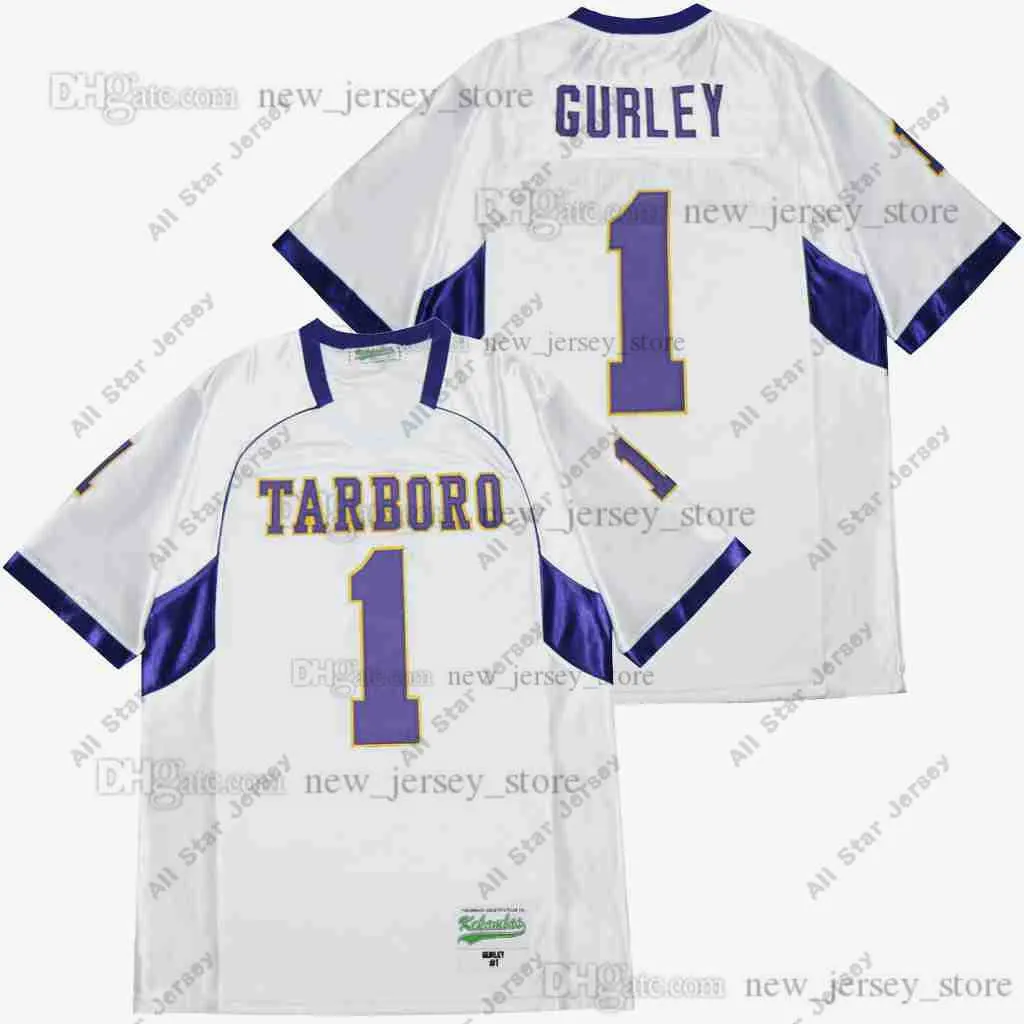 American College Football Wear Movie TODD GURLEY #1 WHITE HIGH SCHOOL Jersey Custom DIY Design Stitched College Football Jerseys