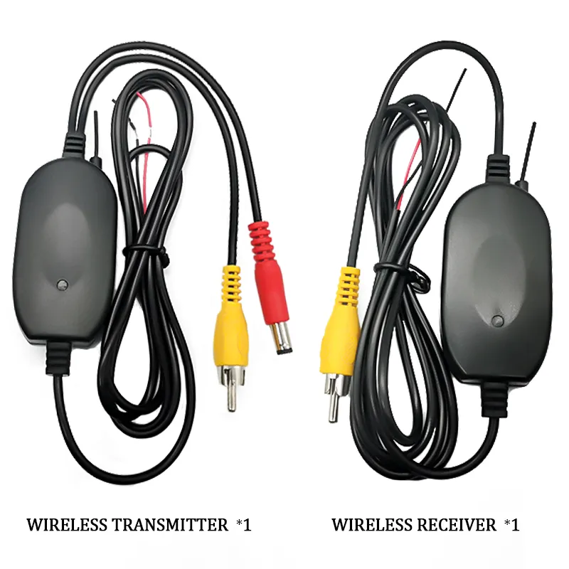2.4G Wireless Car Videocamera Vista Posteriore Kit Ricevitore Trasmettitore Video a Colori 12V Per Monitor Multimediale Telecamera per la Retromarcia