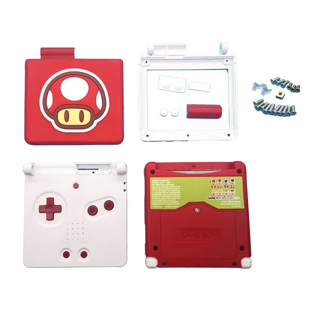 3D-Muster-Kunststoffhülle für GBA SP GameBoy Advance SP Classic Limited Edition Theme-Gehäuse mit Knöpfen und Schrauben SCHNELLER VERSAND