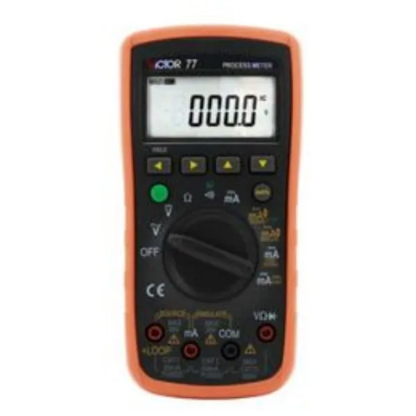 VICTOR 77 Digital Process Multimeter VC77 محمول ومتين مناسب للاختبار المحترف لإصلاح المنزل