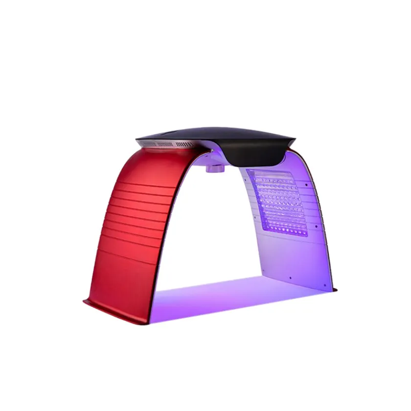 LED -hudföryngring 7 Färg PDT LED -hudvård Ansikt Acne Rejuvenation Nano Mist Spray Red Light Therapy Machine