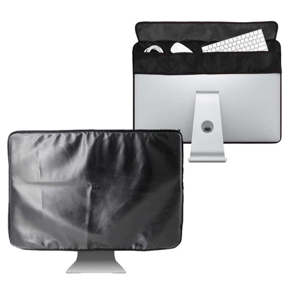 Outros acessórios de mesa 21 polegadas 27 Black Polyester Computer Monitor de pó Protetor de capa com revestimento suave para Apple IMAC LCD Screen LA001 221111