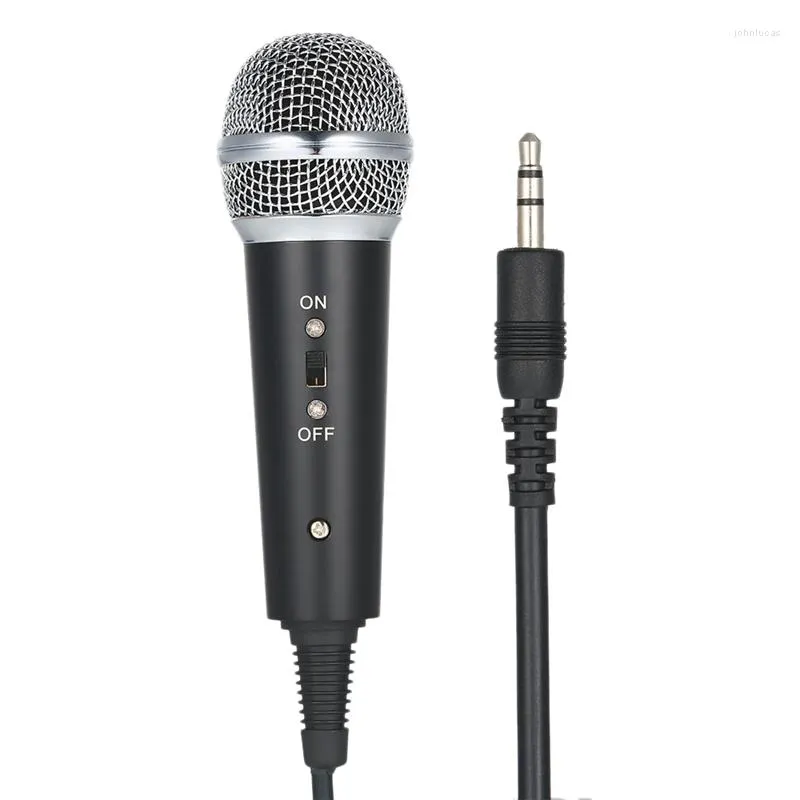 Mikrofony przewodowe mikrofon kondensator okrągły ręczny z statywem 3,5 mm gniazda na imprezę śpiewającą karaoke