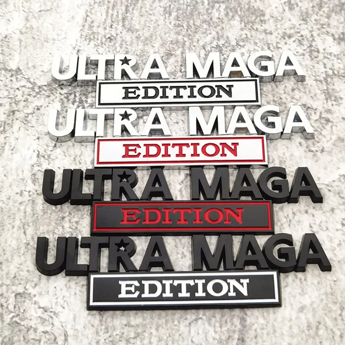 Party Dekoration 1PC ULTRA MAGA EDITION Auto Aufkleber Für Auto Lkw 3D Abzeichen Emblem Aufkleber Auto Zubehör 13x4cm Großhandel