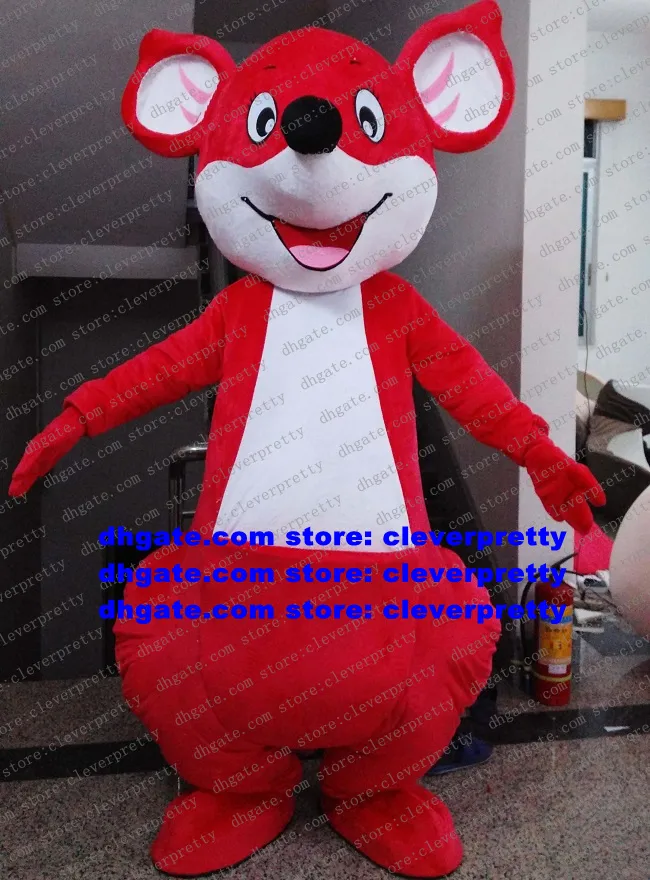 Mascot Costume Red Vafox Mooni Fjall Raven Ruddy Fox Cartoon Postacie urodziny Gratulacje Zabawne zabawne ZX1106