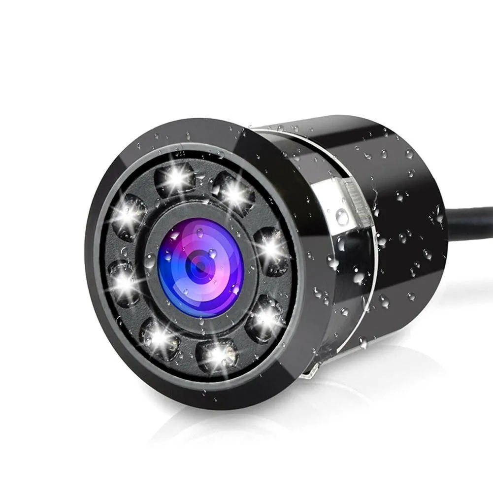 Caméra de recul de vue arrière de voiture de 8 LED pour le stationnement de voiture 170 Kit de caméra de nuit de caméra accessoires de voiture étanches pour la caméra de stationnement
