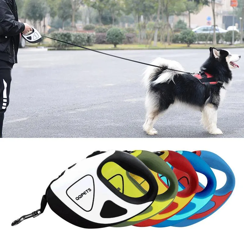 Collares de perros 5m LED LED GRANDE Correo autom￡tico de mascotas retratables para mascotas