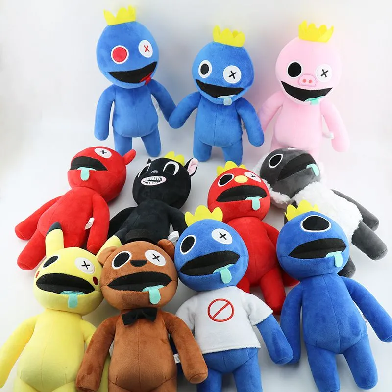 Rainbow Friends Anime Figure Kawaii Doll Cartoon Model Game Character Pink  Blue Monster Ornaments Toys Children Christmas Gifts X