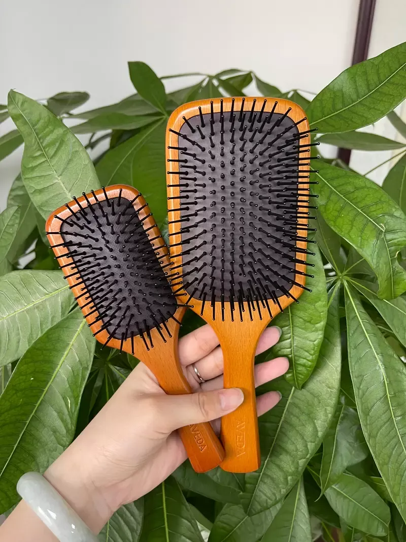 Högkvalitativ AVEDA Paddle Brush Brosse Club Massageborste Comb Prevent Trichomadesis SAC Massager