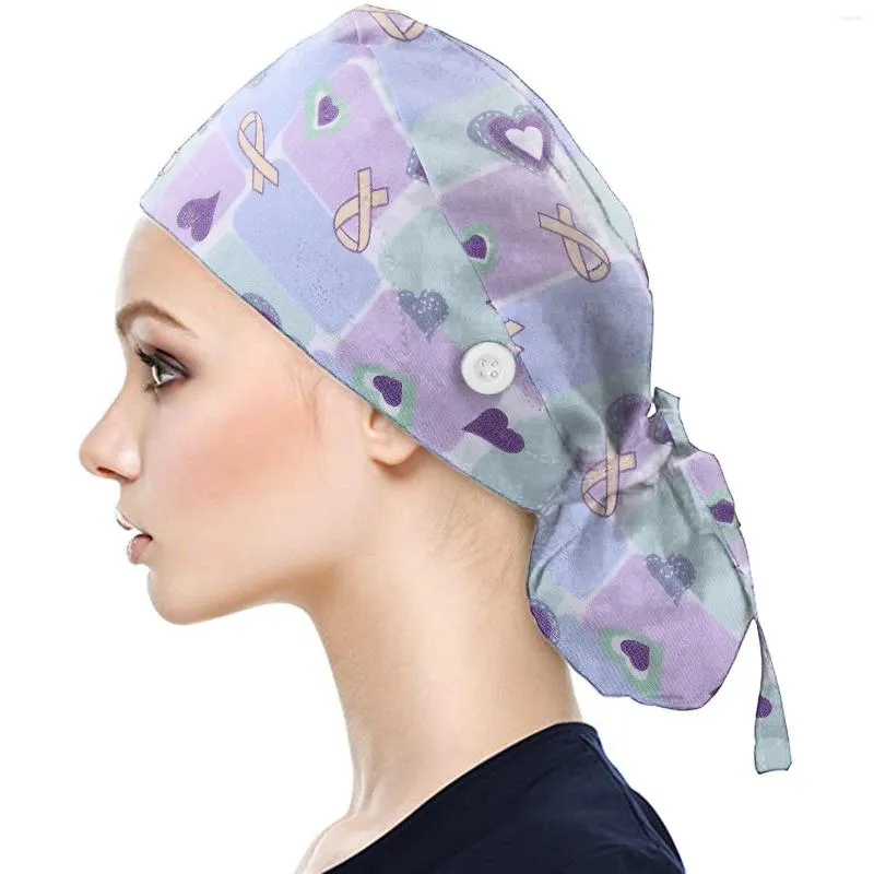 Ball Caps Scrub Cap With Buttons Bouffant Hat Sweatband For Womens And Mens Navy Blue Umpire Reflective Baseball