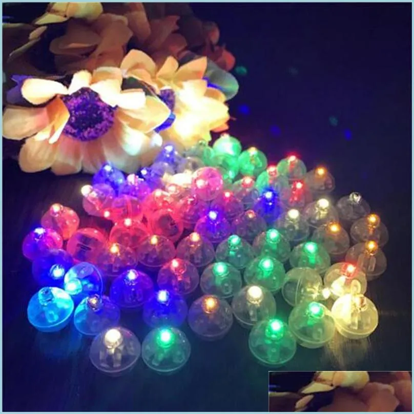 Andere Event Party Supplies 100 teile / los LED-Blitz Leuchtende Kugel für Luftballons Geburtstag Hochzeit Party Dekoratives Licht BB Drop Liefern Dhodu