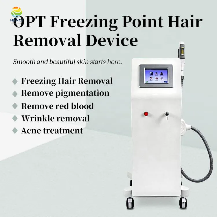Kraftfull IPL -hårborttagningsmaskin Multifunktionell OPT -maskin för akne -behandling och hudföryngring