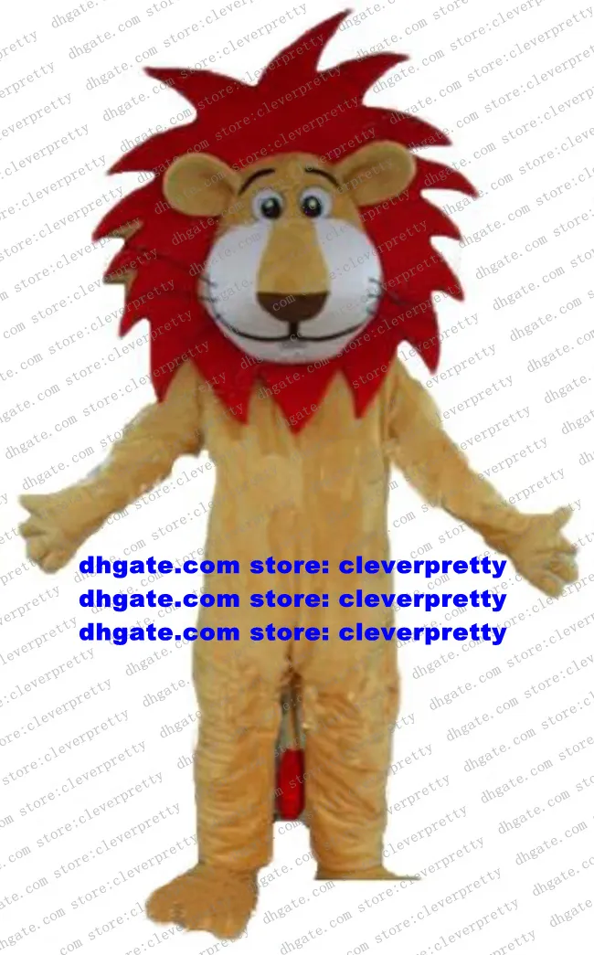 Brown Lion Wild Animal Mascot Costume Adult Cartoon Character Outfit Suit Photo Session Tourist Destination zx170 Free Ship