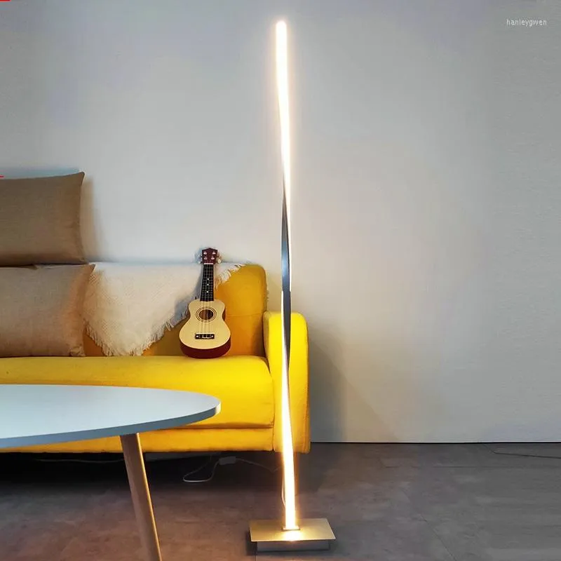 Lampy podłogowe Nordic Design Lampa LED Modern Standing VloerLamp dla salonu S9DS3X15A6