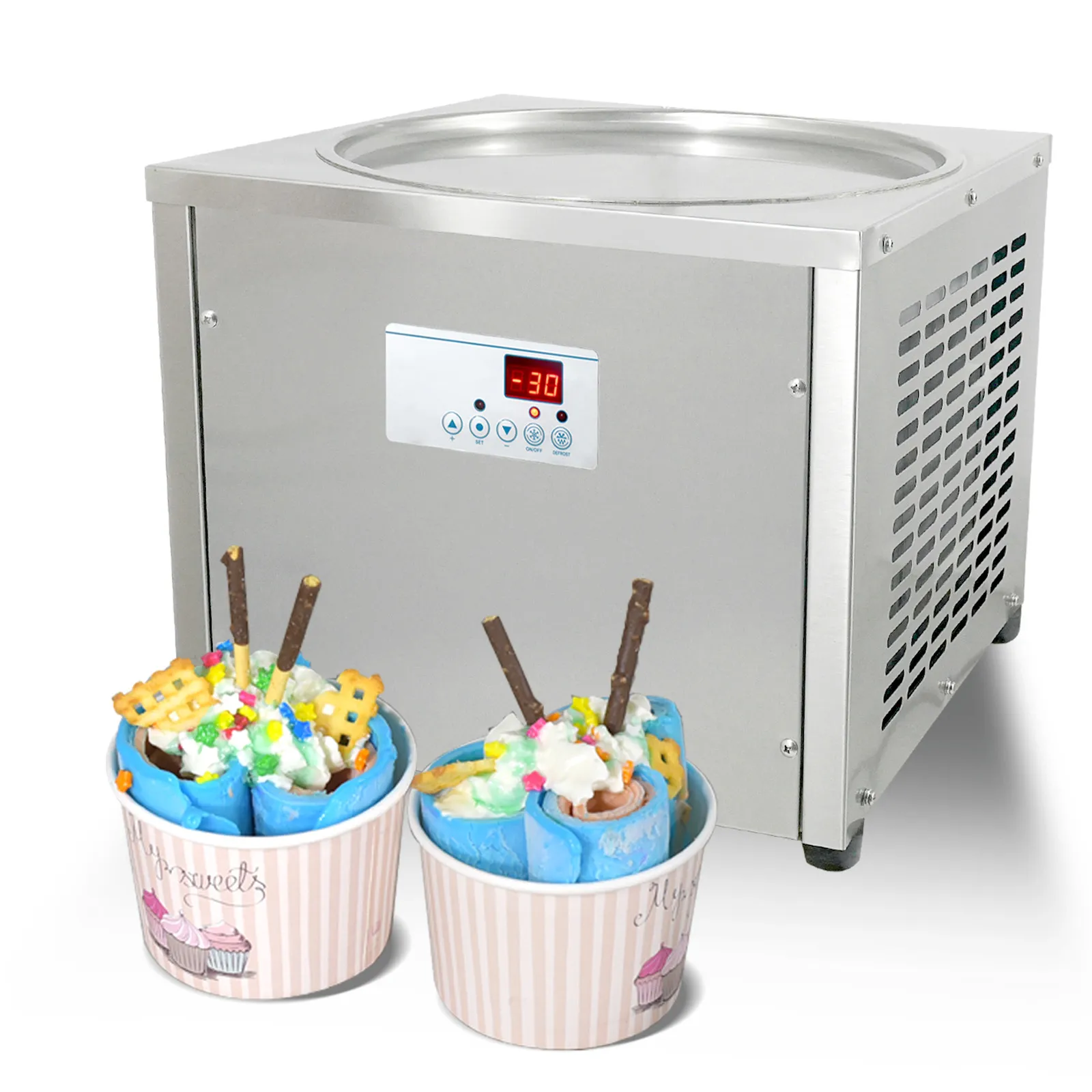 machine for rolled ice cream