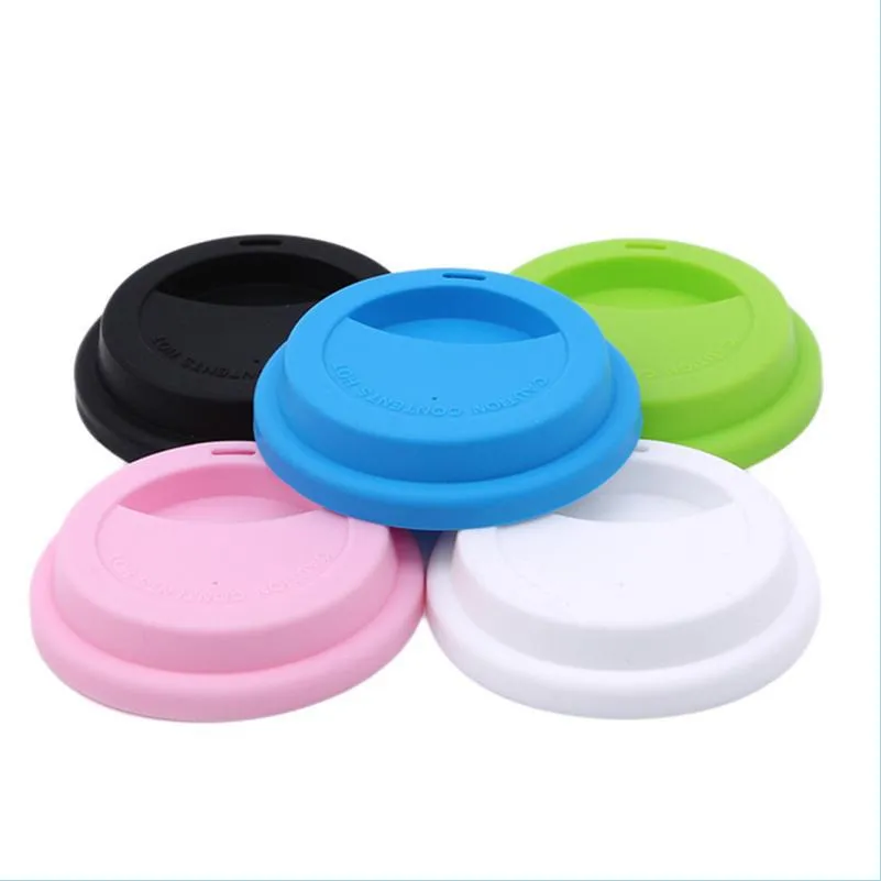 Drinkware Lid Sile Insation Leakproof Cup Lid Heat Resistant Anti Dust Tea Coffee Mug Ers Drop Delivery Home Garden Kitchen Dining B Dhvoy