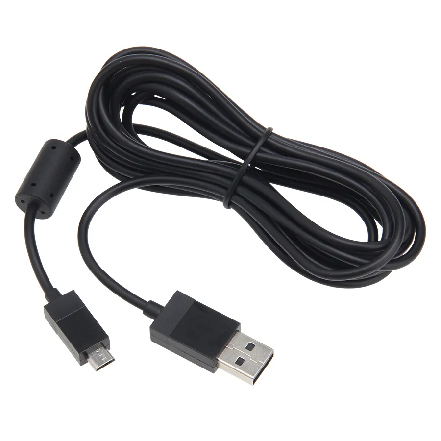 Cabo de carregamento de dados de carregador micro USB de 2,75 m de comprimento para Sony Playstation PS4 4 para linha de carga do controlador Xbox One