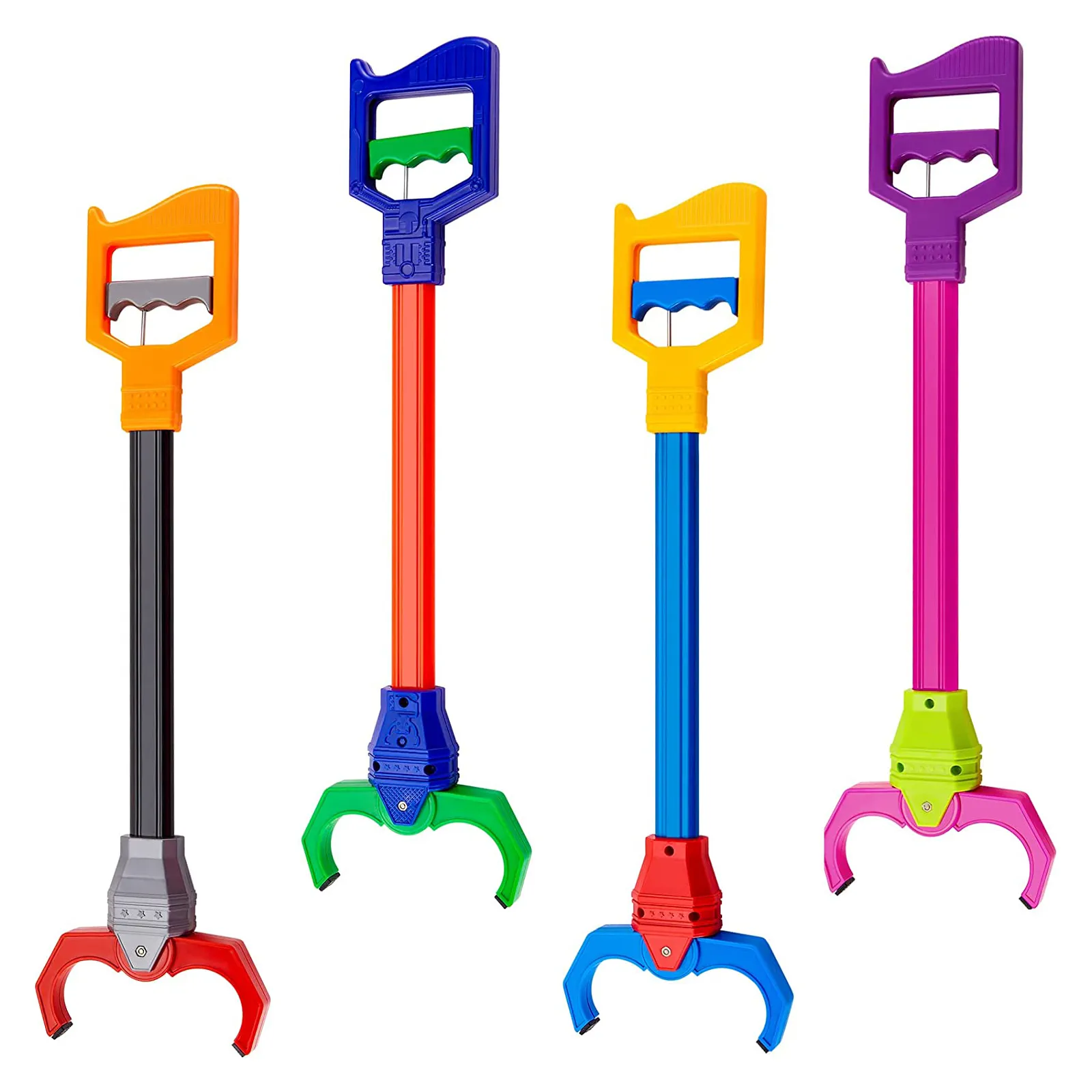 NOVERTY 4 PCS Interactive Funny Toys Grabber Robot Robot Hand Mechanical Claw Grab Pack Toy Arm Cliers