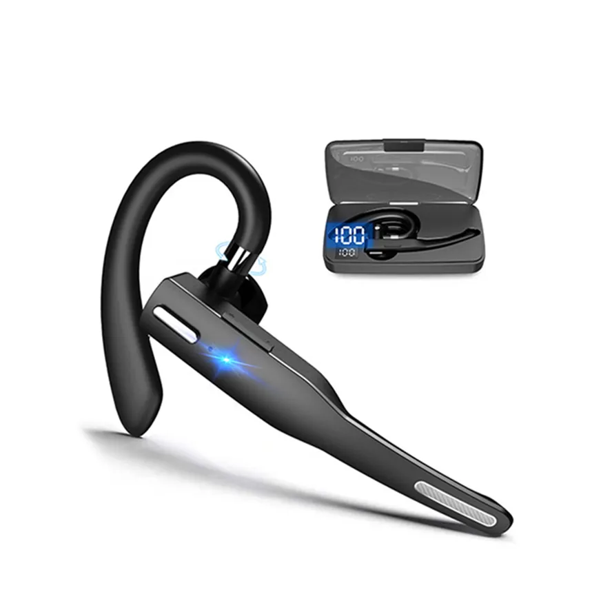 Mobiltelefonörlurar affärer yyk 525 trådlös Bluetooth 5.1 hörlurar headset hörlurar kör sport öronkrok buller avbrytande öronsnäckor Power Digital Display