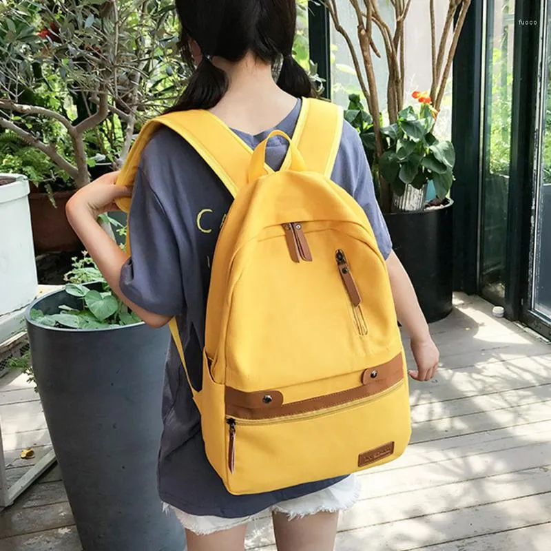 Mochila para hombre y mujer, mochilas de lona, mochilas escolares informales para adolescentes, niños y niñas, bolsa de viaje para ordenador portátil, Mochila