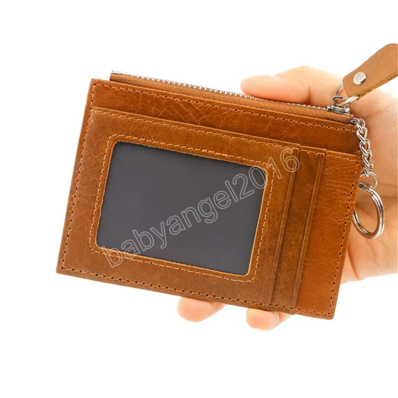 أزياء Men Men id ائتمان حامل PU Wuxury Worlets Women Mini Change Coins Corres Cover Cover Cover Money Clutch Black