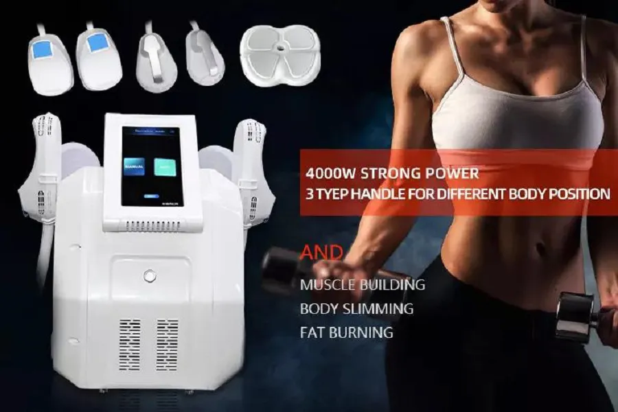 Top Sales 5 handles Body slimming 7 Teslasculpt Ems RF loss weight Ems sculpting machine