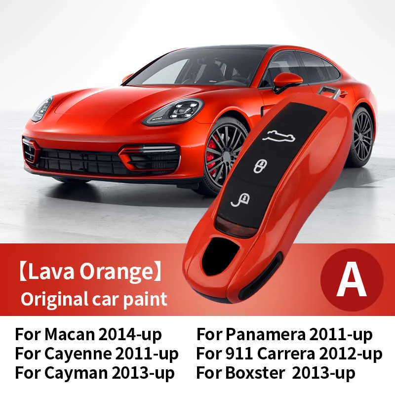 Custodia In Pelle Per Chiave Auto 5 Pulsanti - Compatibile Jaguar E Land Rover - Nero/Rosso - CoverYourKey - 3