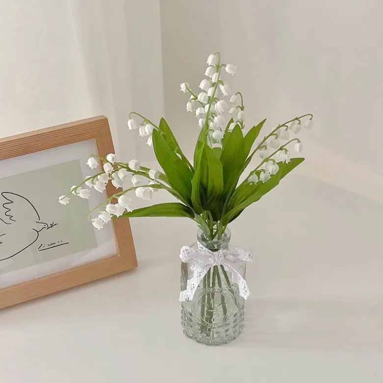 Lily of the Valley Simulation Fleur Fake Flower Bedroom Living Room Bouquet Decoration