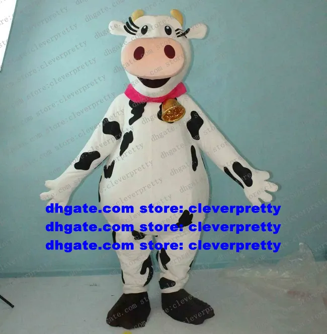 Traje de mascote de gado mandona de vaca traje de desenho animado de desenhos animados de caráter de caráter traje clássico Planejamento e promoção ZX727