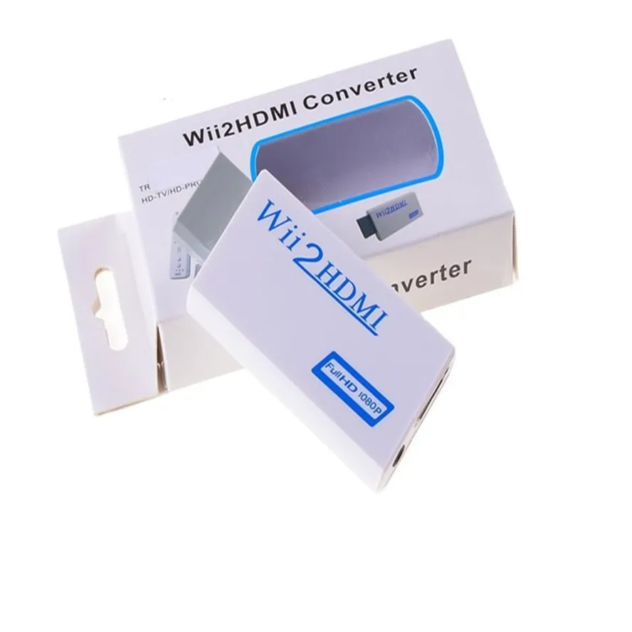 Конвертер адаптеров Wii 2 Game WII, поддержка Full HD 720P 1080P 3,5 мм, аудиокабель Wii2HDMI, адаптер для HDTV