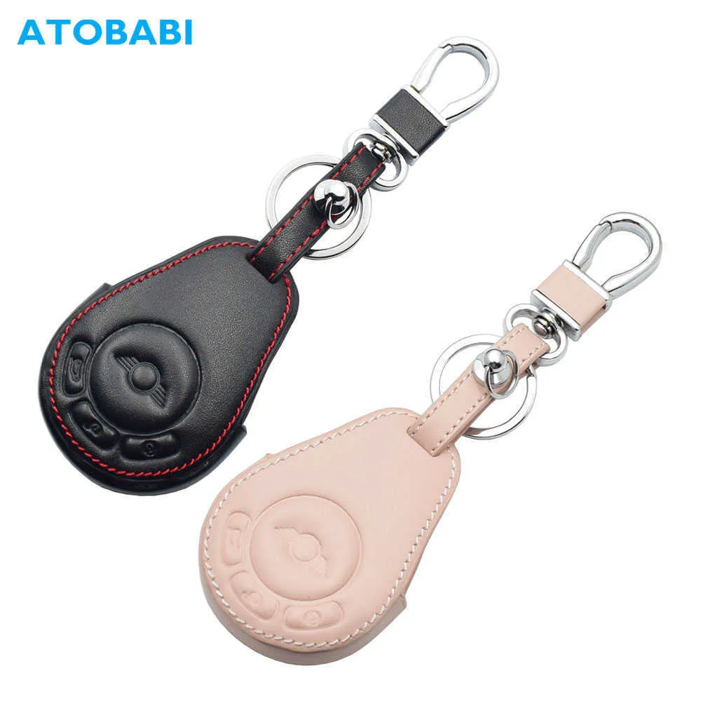 Araba Anahtar Deri Araba Anahtar Kılıf Akıllı Anahtarsız Uzaktan Kumanda FOBS Koruyucu BMW Mini Cooper Countryman Paceman T221110