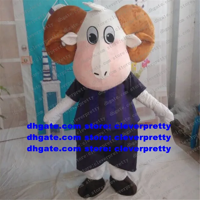 Bighorn Sheep Ram Antilope Gazelle Get Mascot Costume Adult Cartoon Character Outfit Carnival Fiesta Jubileumsf￶rs￤ljning ZX2270